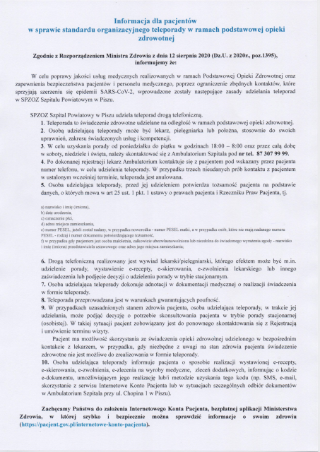 Teleporady informacja